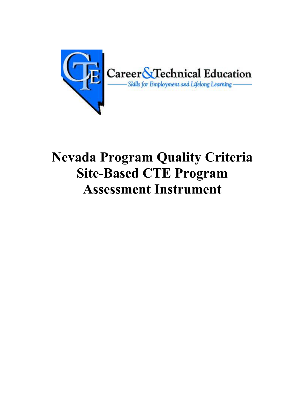 Nevada Program Quality Criteria