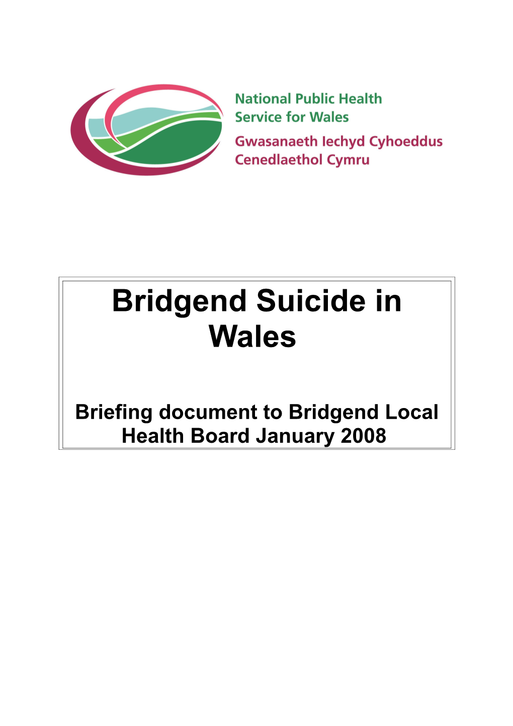 Bridgend Suicide in Wales