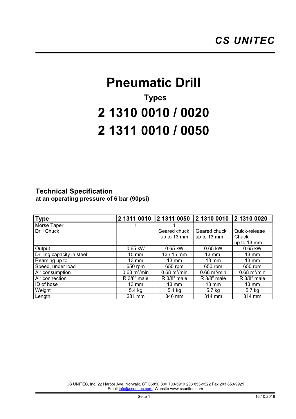 Pneumatic Drill