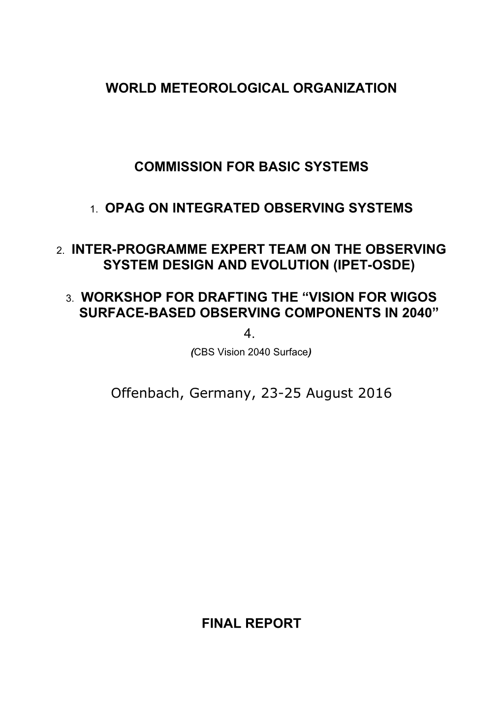 IPET-OSDE2, Final Report