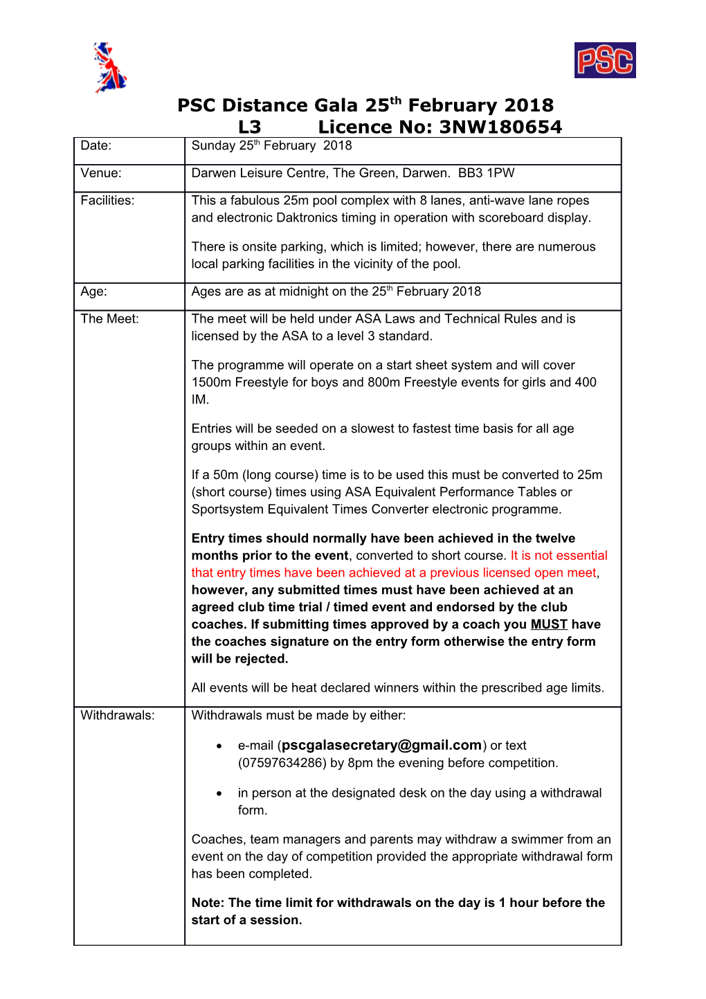 Copies of All Entries & Forms Together with Cheques Are to Be Posted to