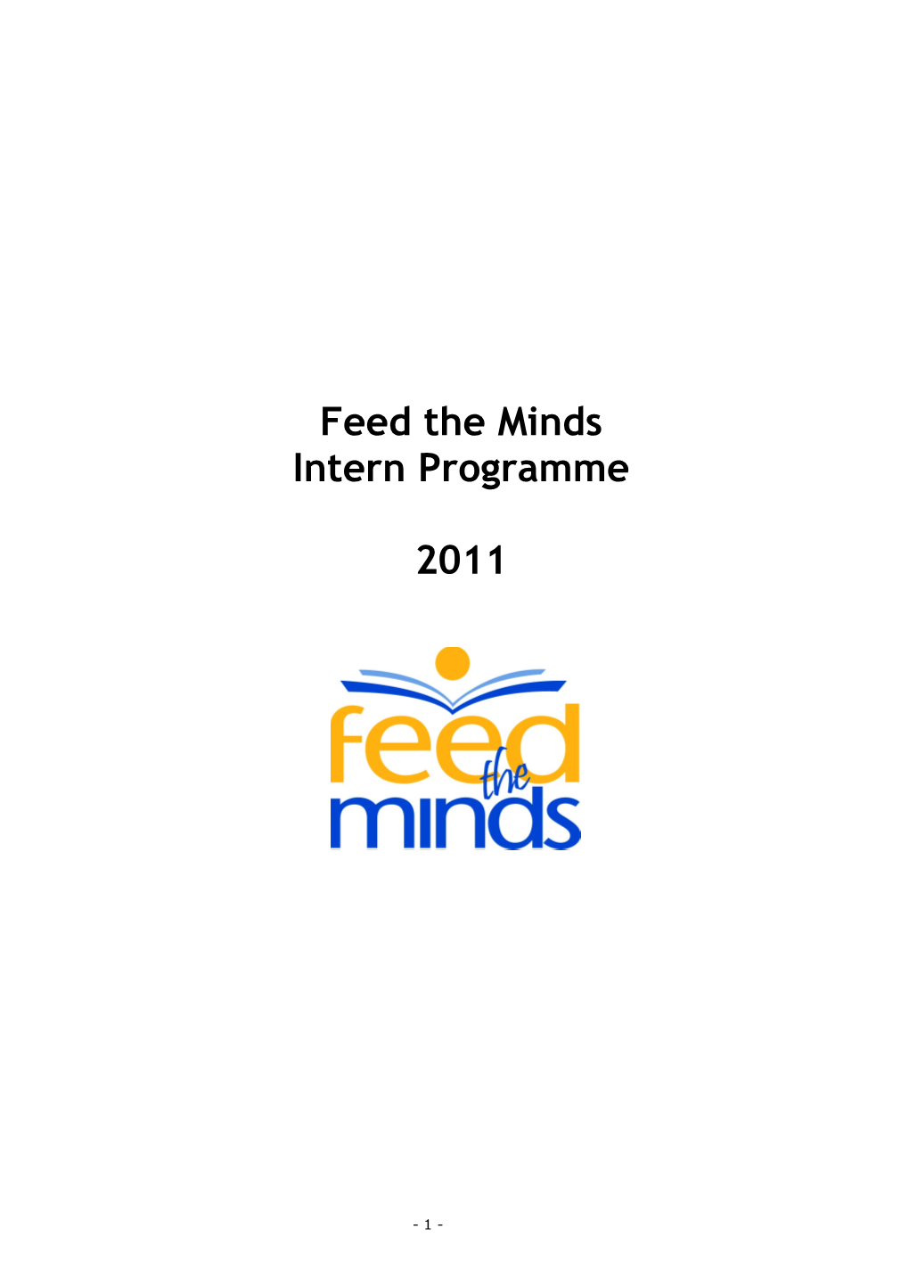 Feed the Mindsintern Programme 2011