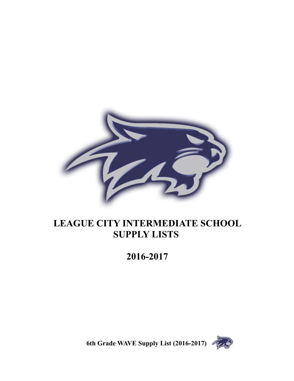League City Intermediate School Supply Lists