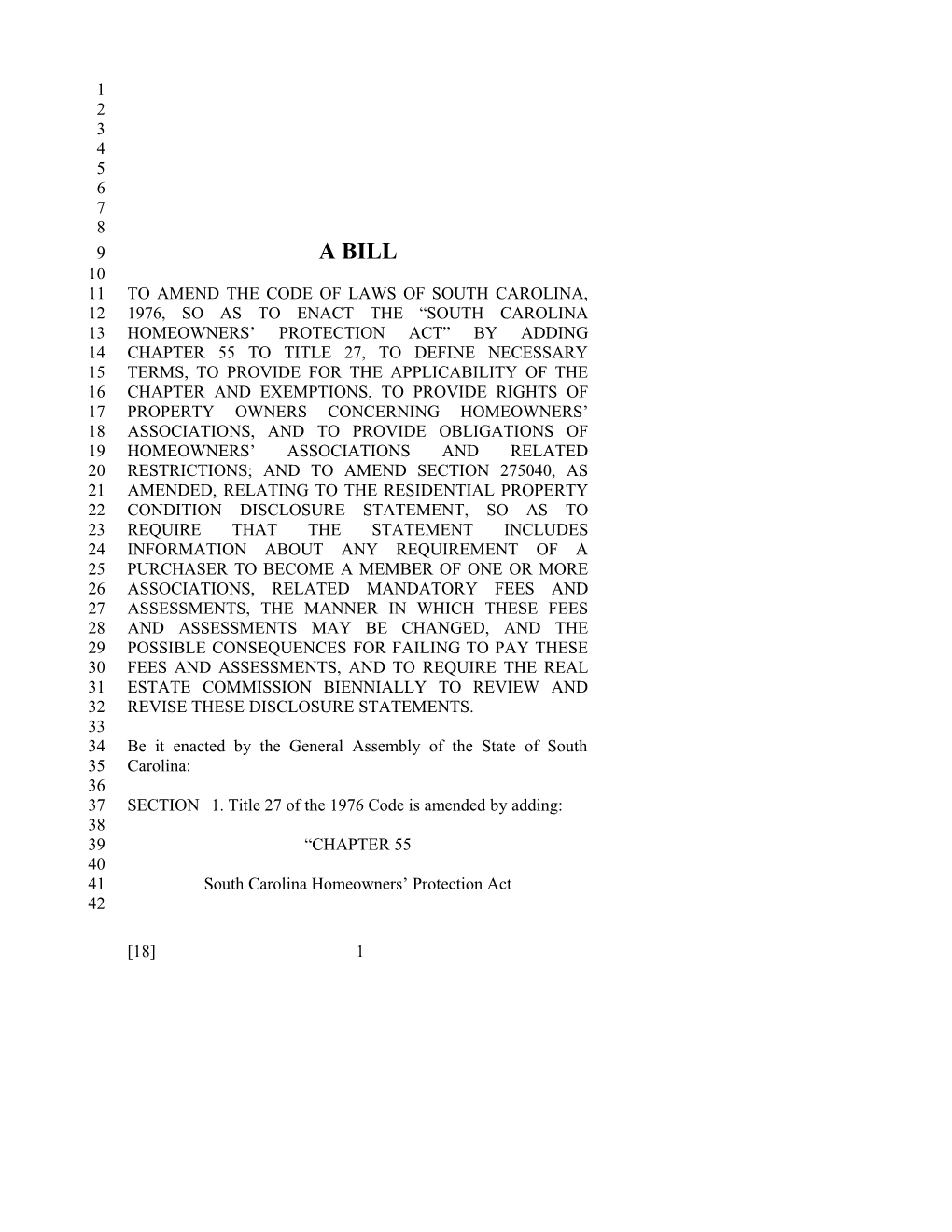 2015-2016 Bill 18 Text of Previous Version (Dec. 3, 2014) - South Carolina Legislature Online