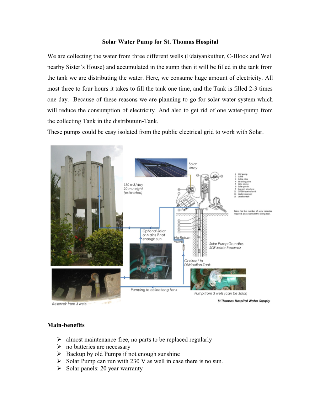 Pumping Water in the Distribution-Tank Consumes a Considerable Amount of Electricity