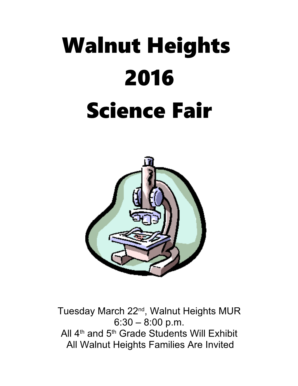 Tuesdaymarch 22Nd, Walnut Heights MUR