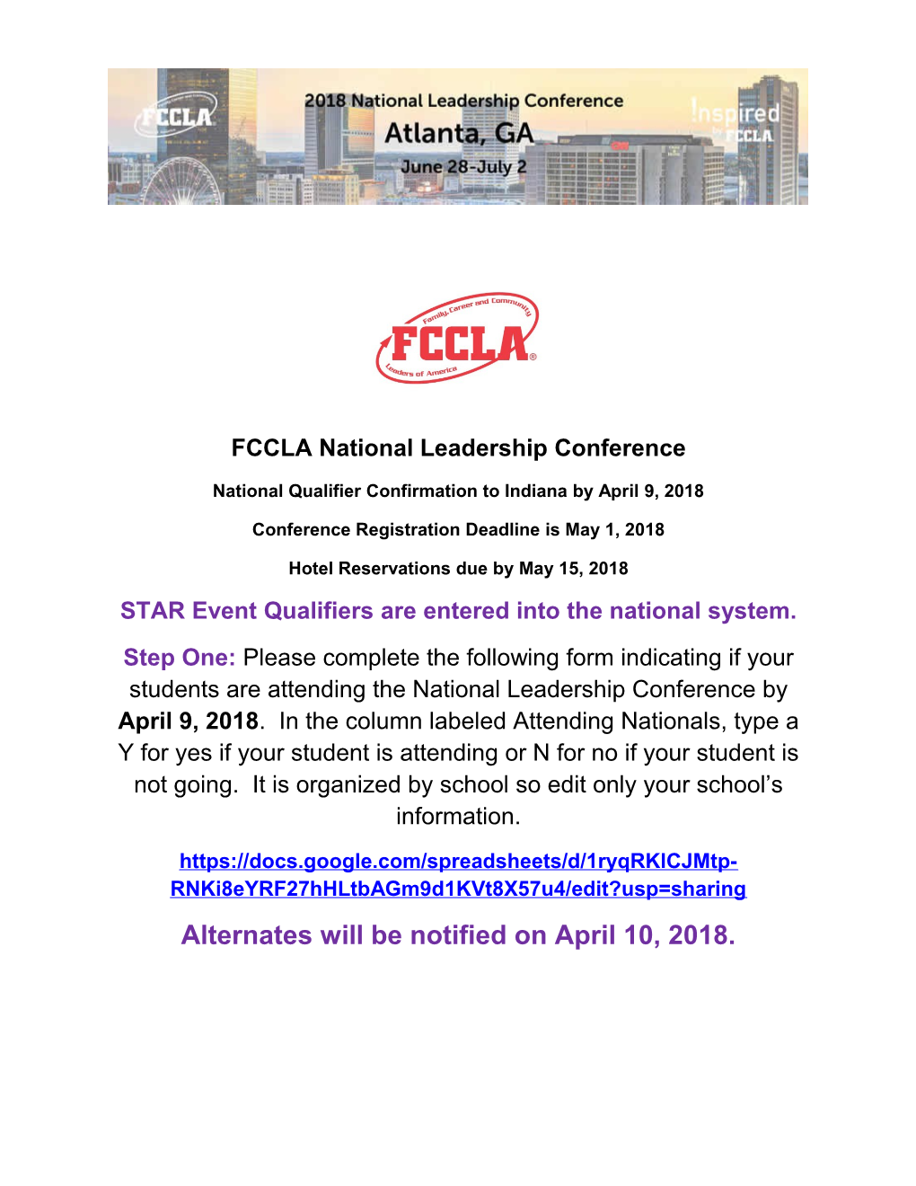 FCCLA National Leadership Conference
