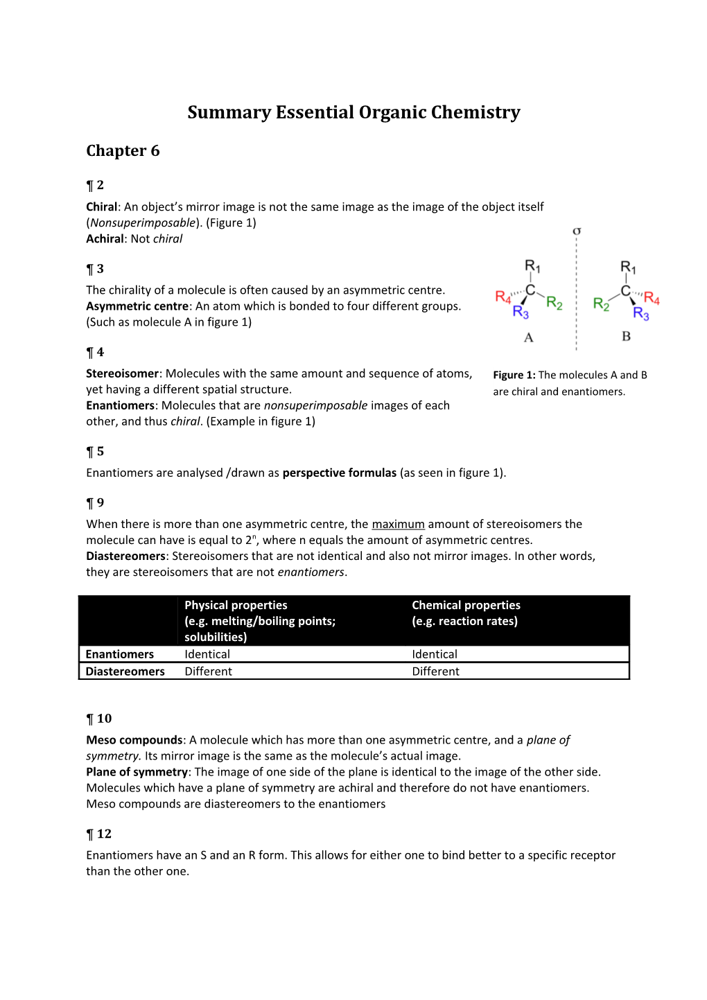 Summary Essential Organic Chemistry