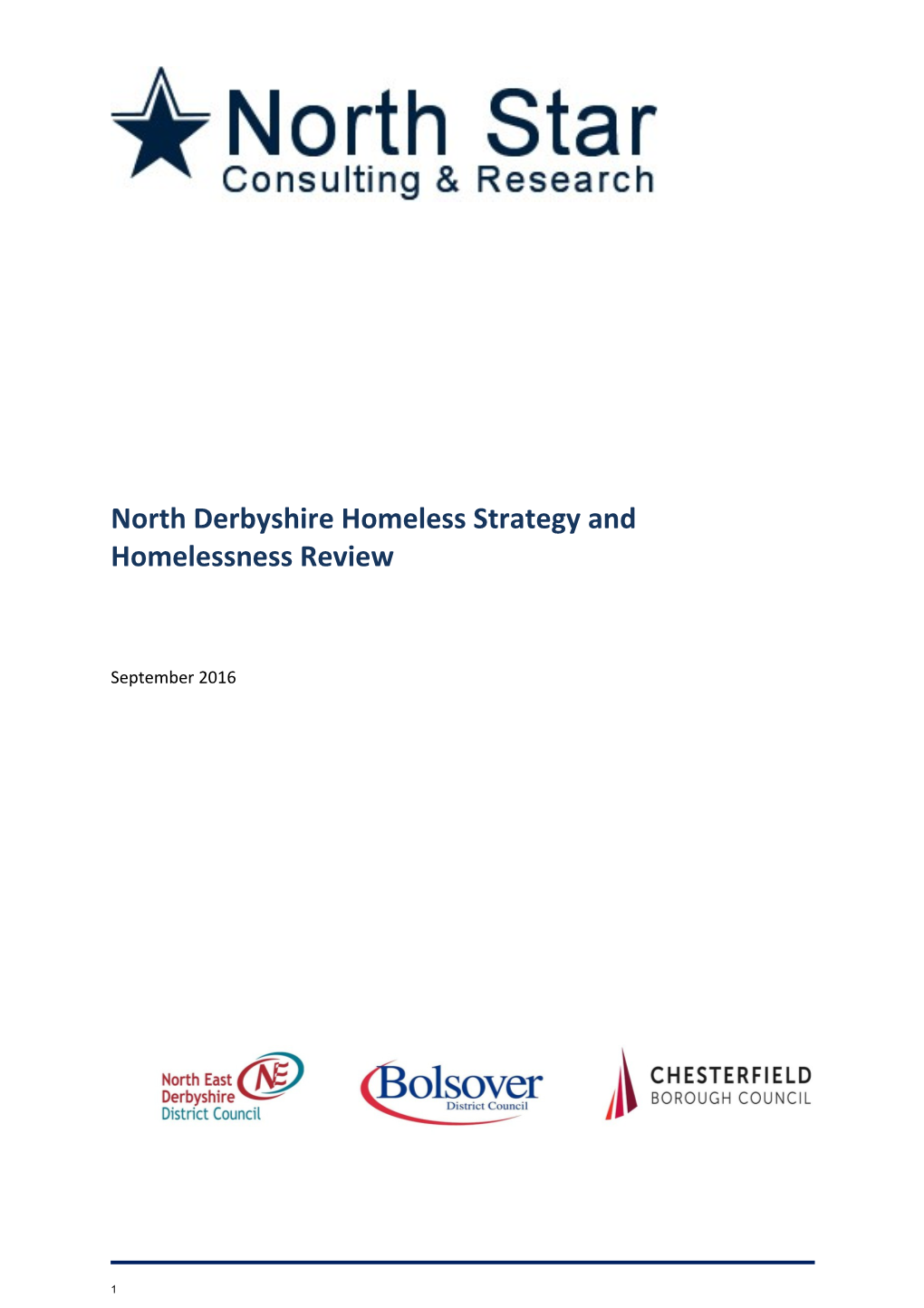 North Derbyshire Homeless Strategy and Homelessness Review
