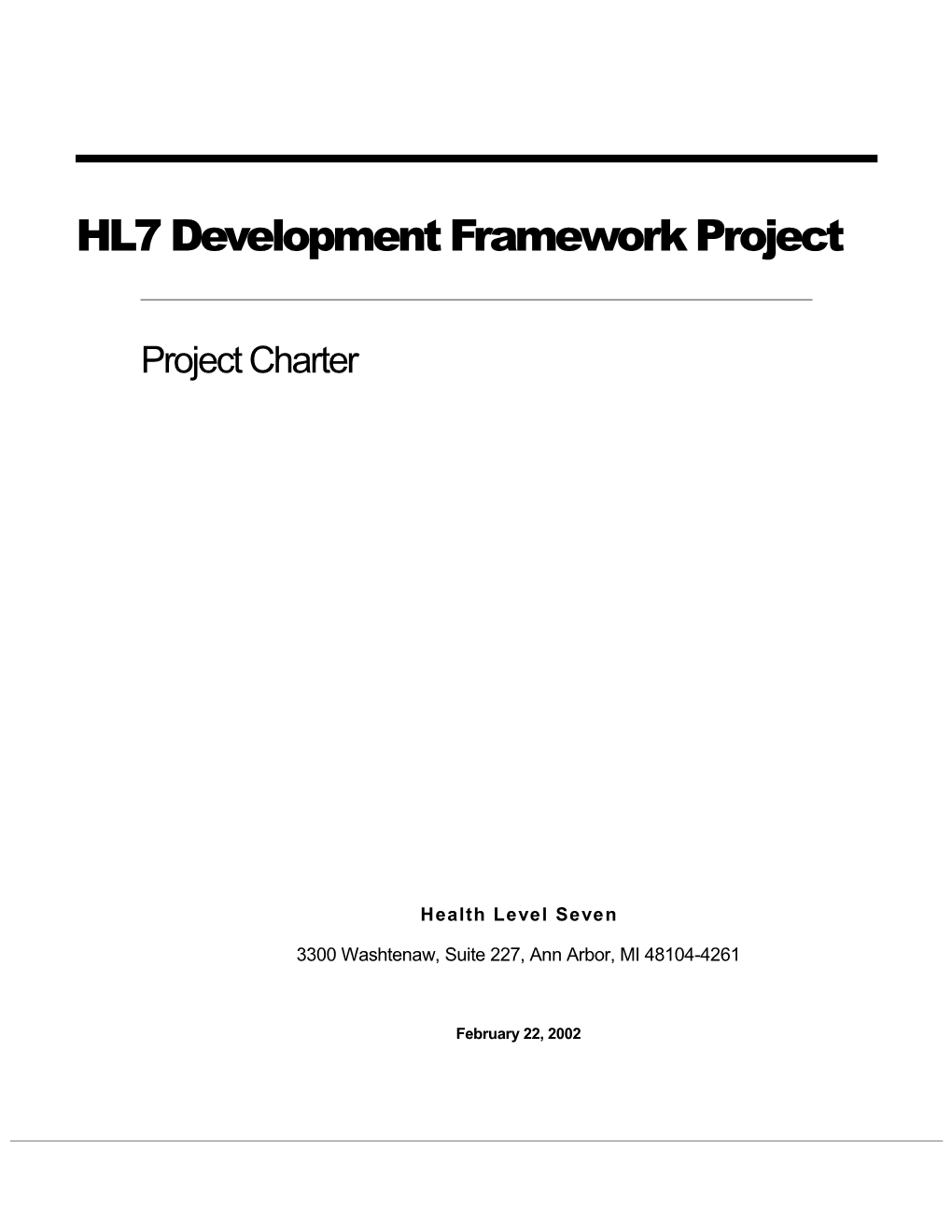 HL7 Development Methodlogy Project