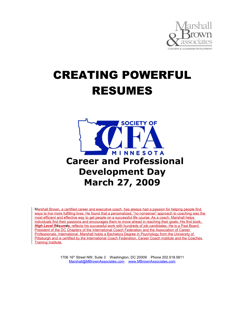 Career and Professional Development Day