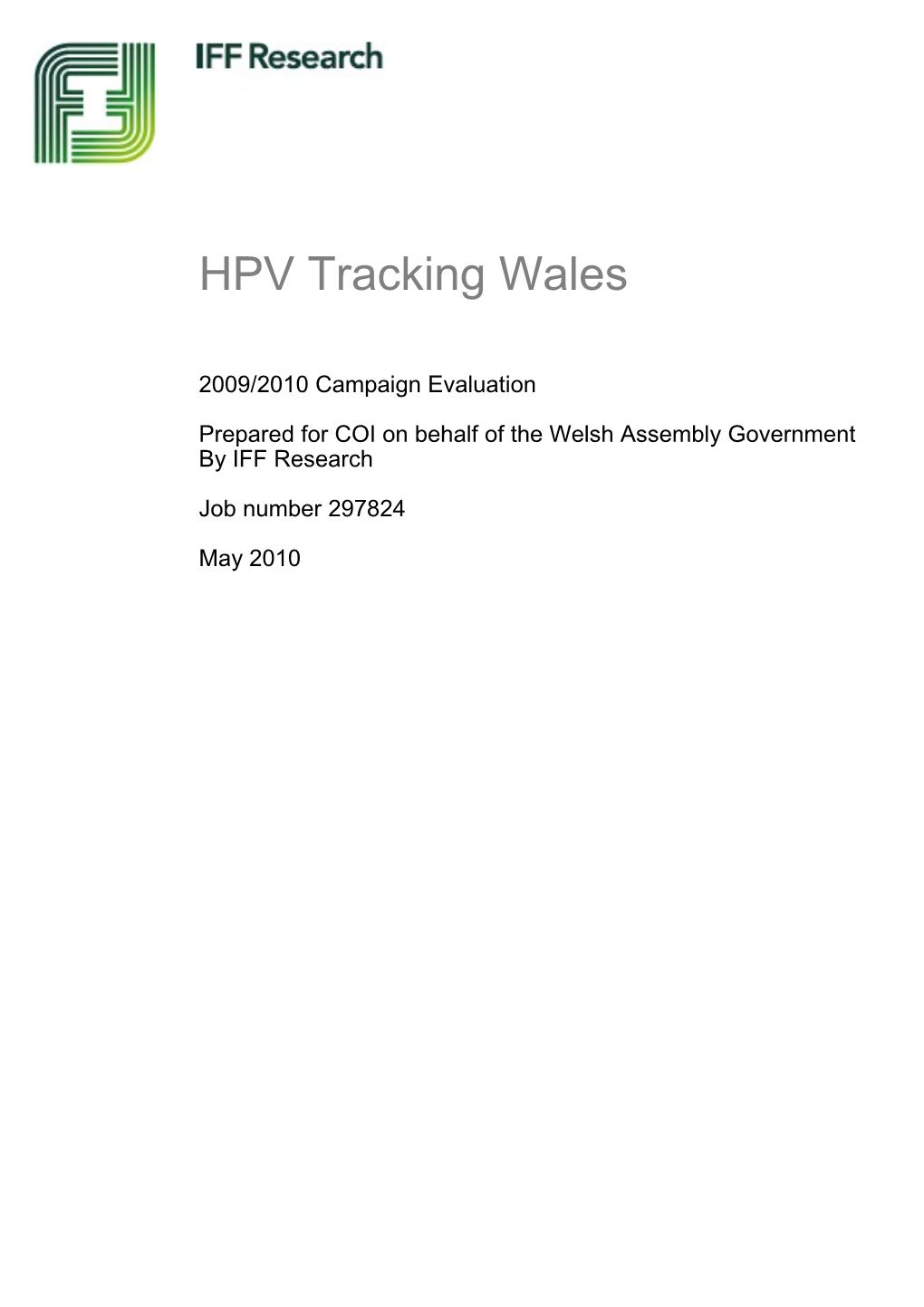 HPV Tracking Wales