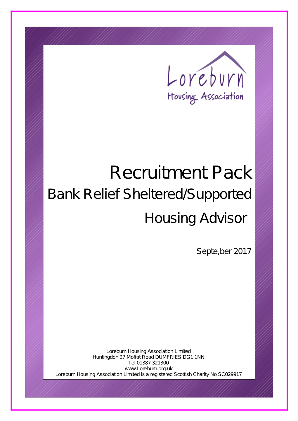 Bank Relief Sheltered/Supported Housing Advisor