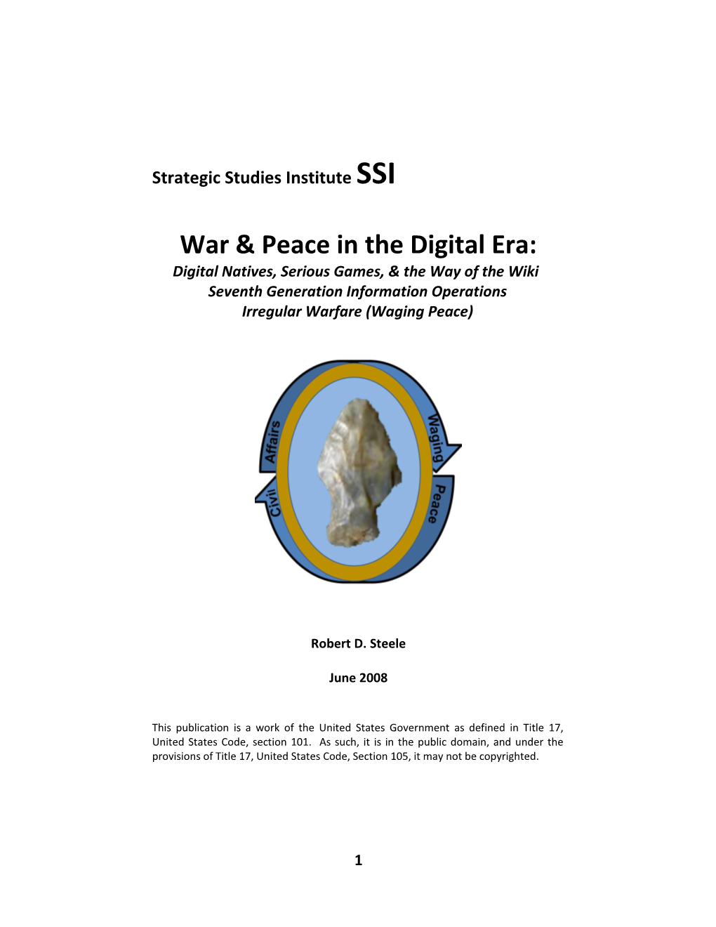 Strategic Studies Institute SSI