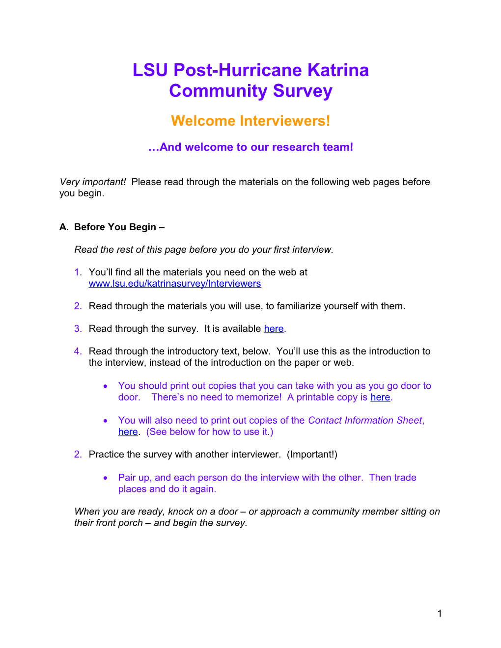 Example of an Introduction to the Survey That Could Be Customized