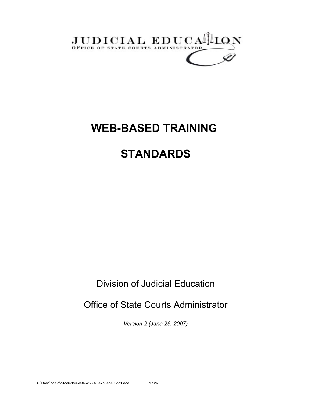 Web-Based Training Standards