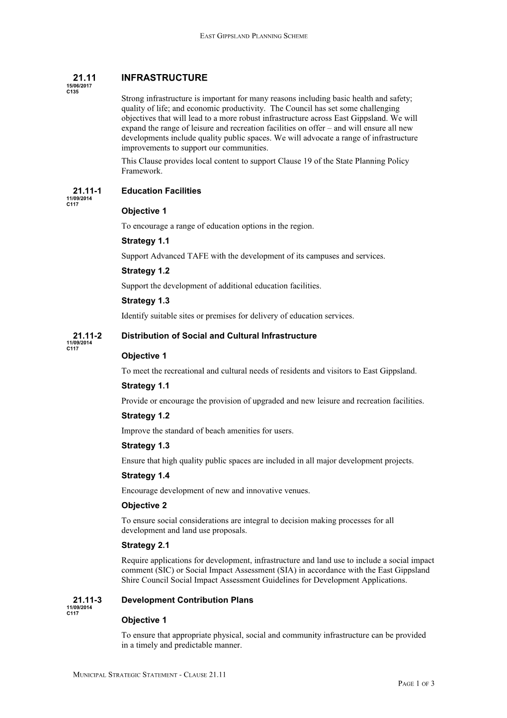 East Gippslandplanning Scheme