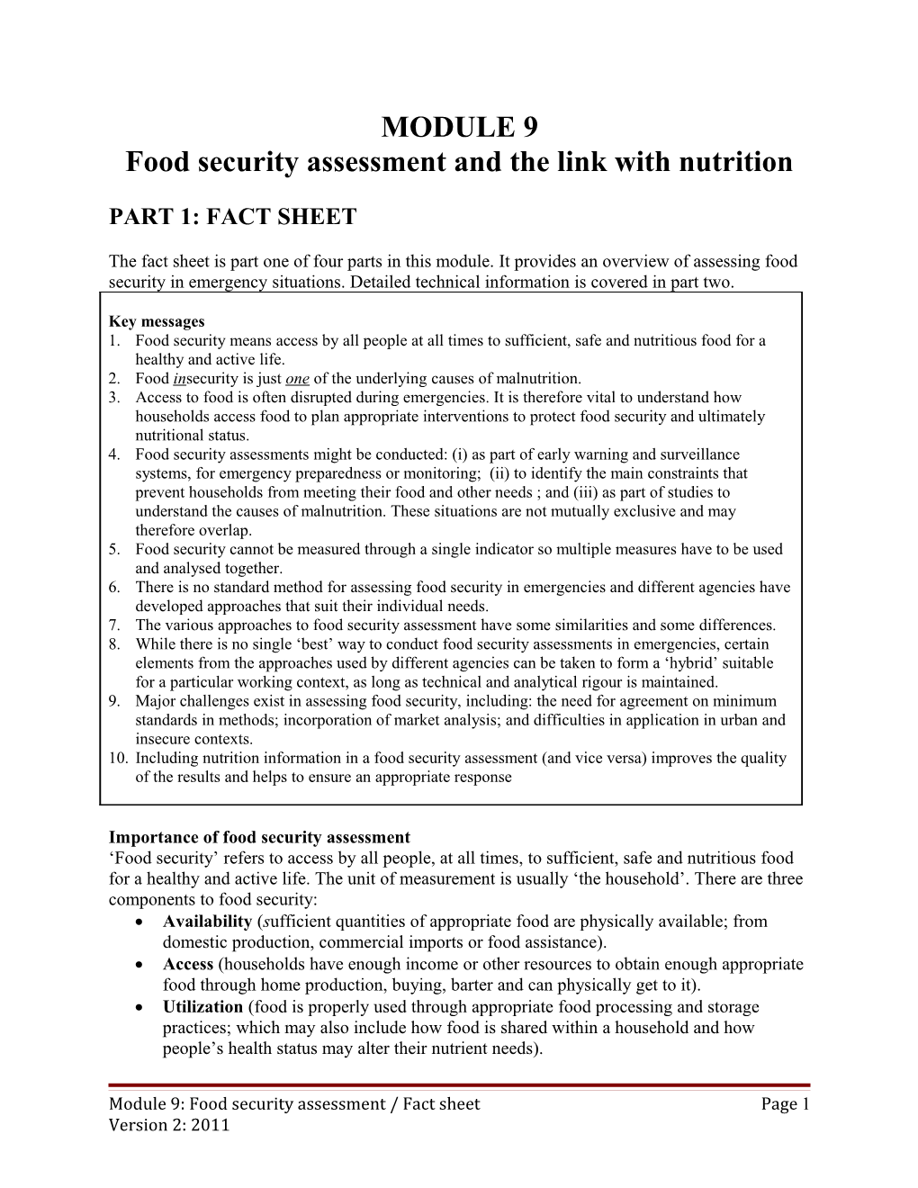 Proposal for Funding of a Ôdevelopment Nutrition Newsletterõ