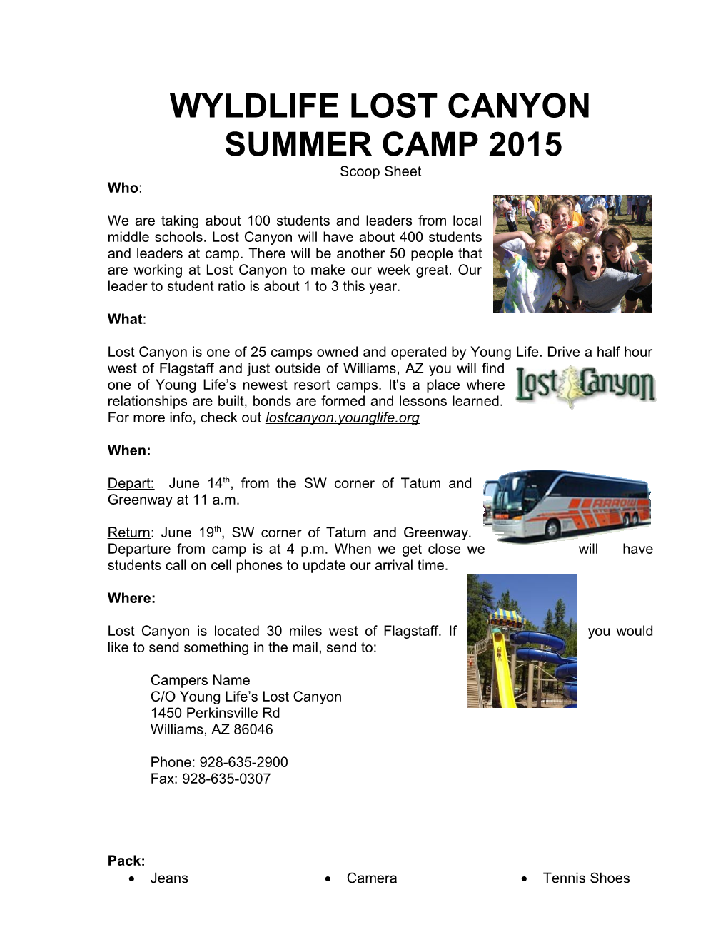 Wyldlife Lost Canyon Summer Camp 2015