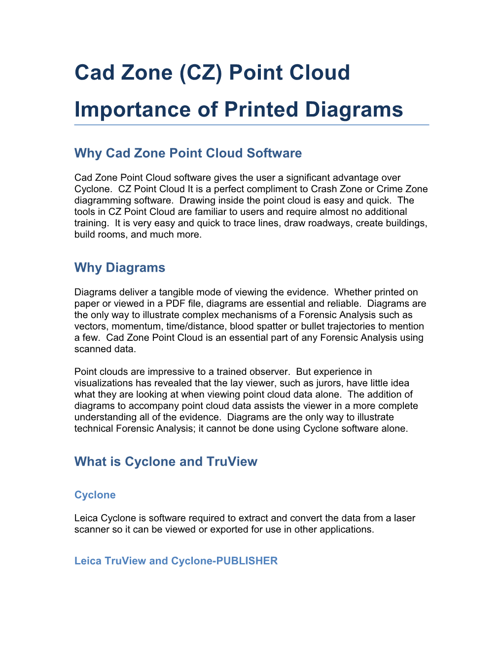 Cad Zone (CZ) Point Cloud