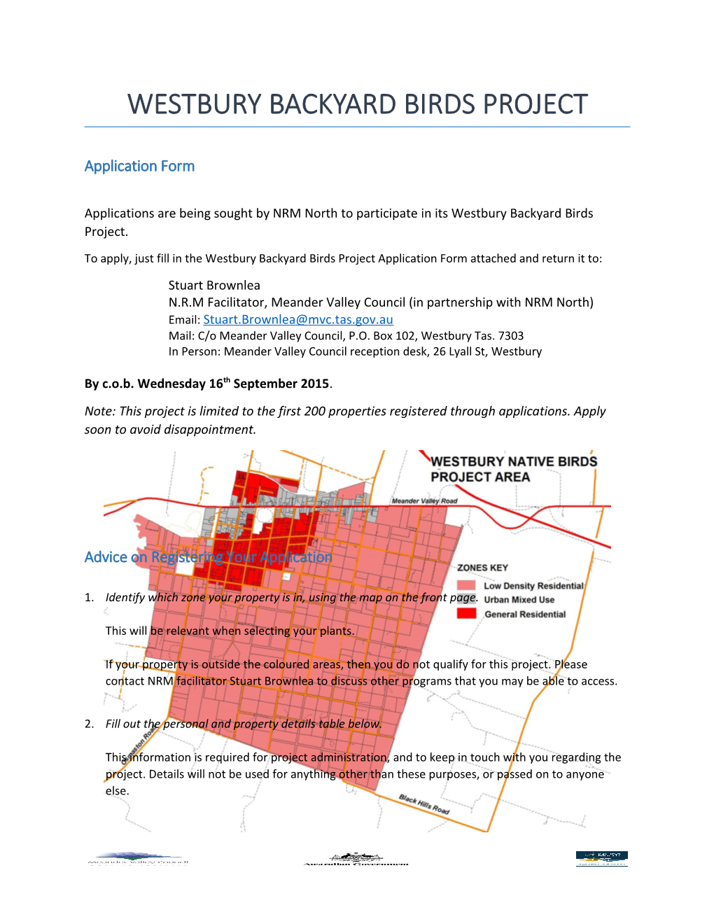 Westbury Backyard Birds Project