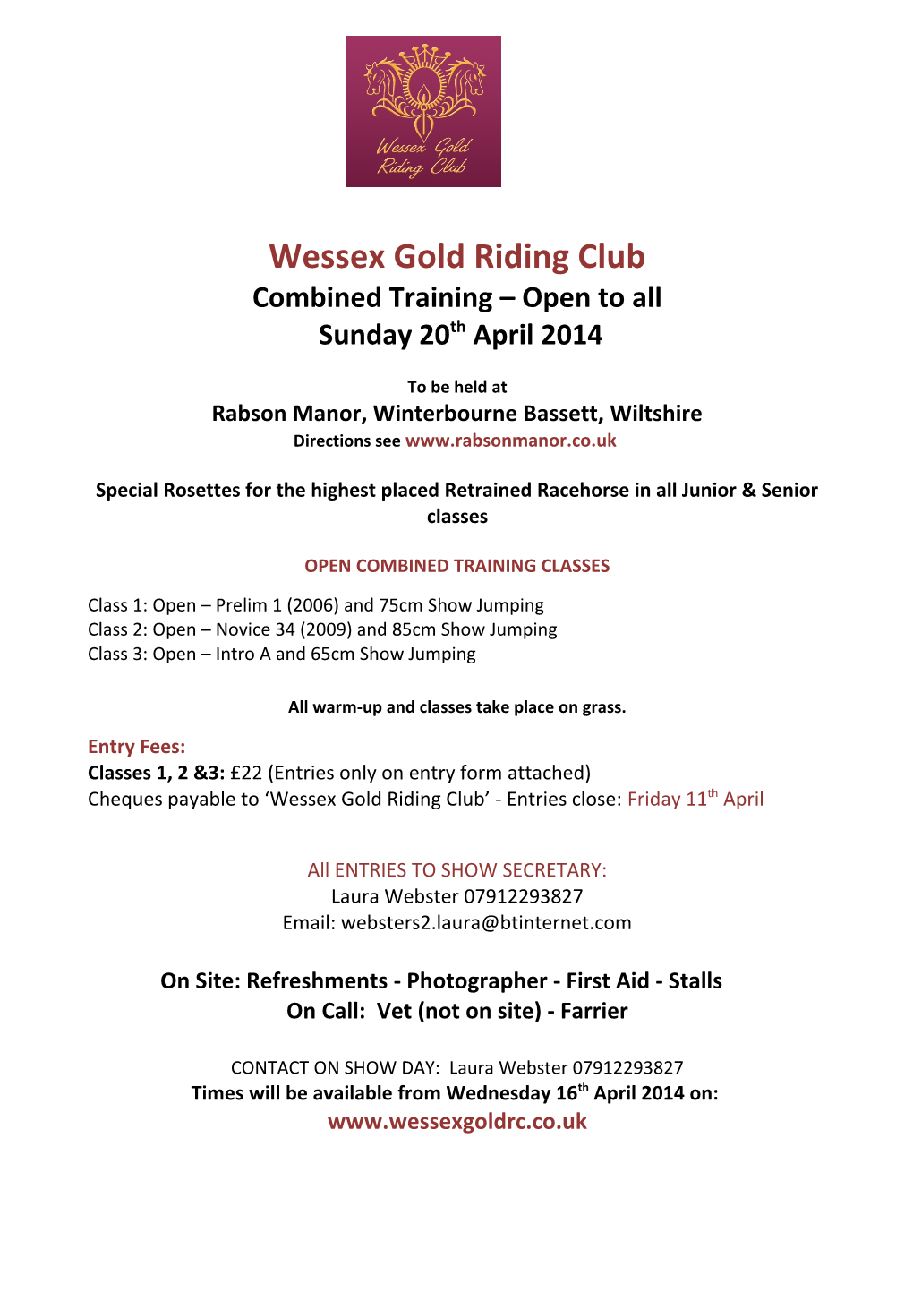 Wessex Gold Riding Club