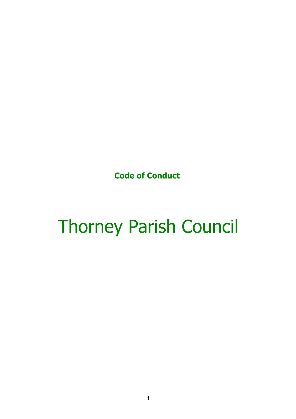 Code of Conduct of Cambridgeshire County Council