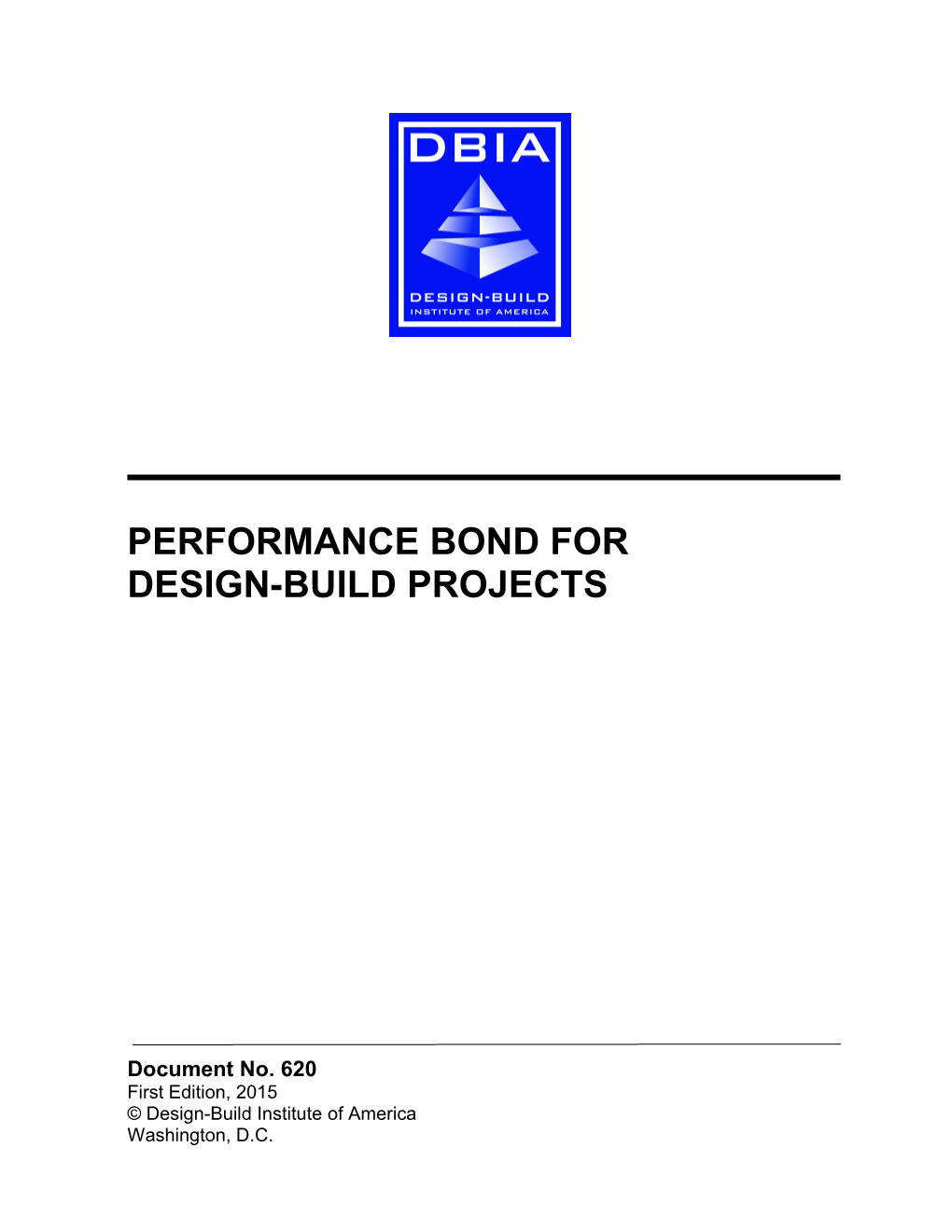 Design Build Manual of Practice Document Number 501