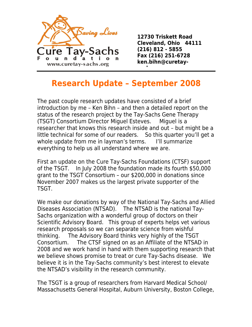 Research Update September 2008