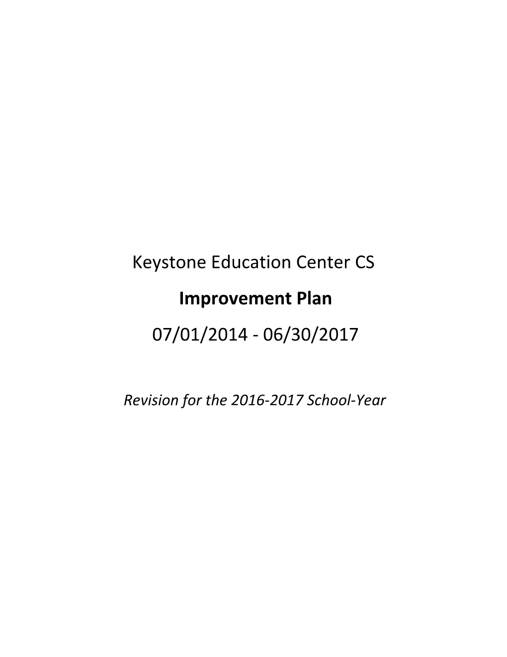 Keystone Education Center CS