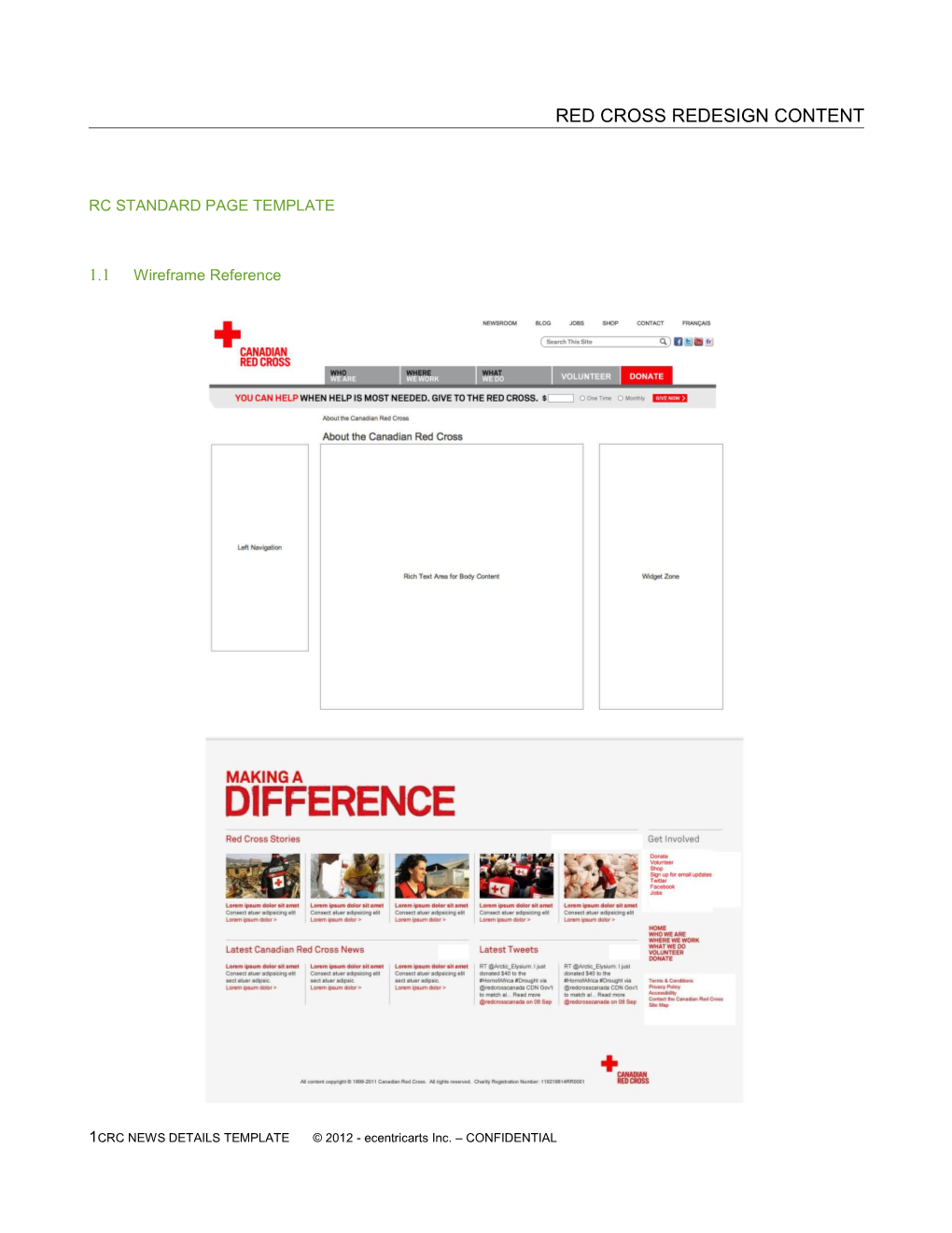 Red Cross Redesign Content