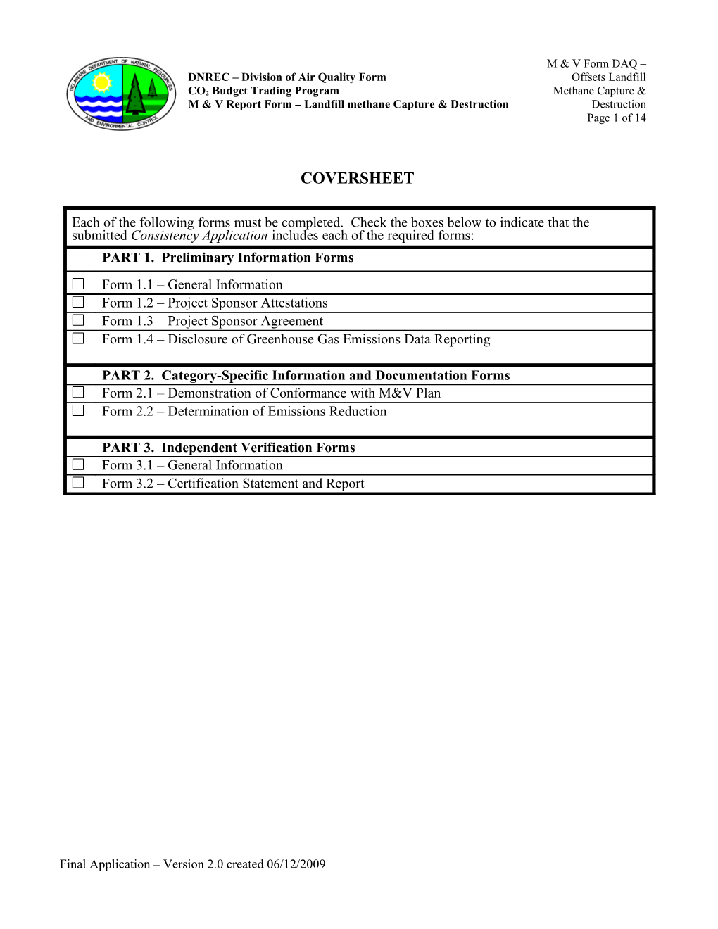 Landfill Verification MV Form