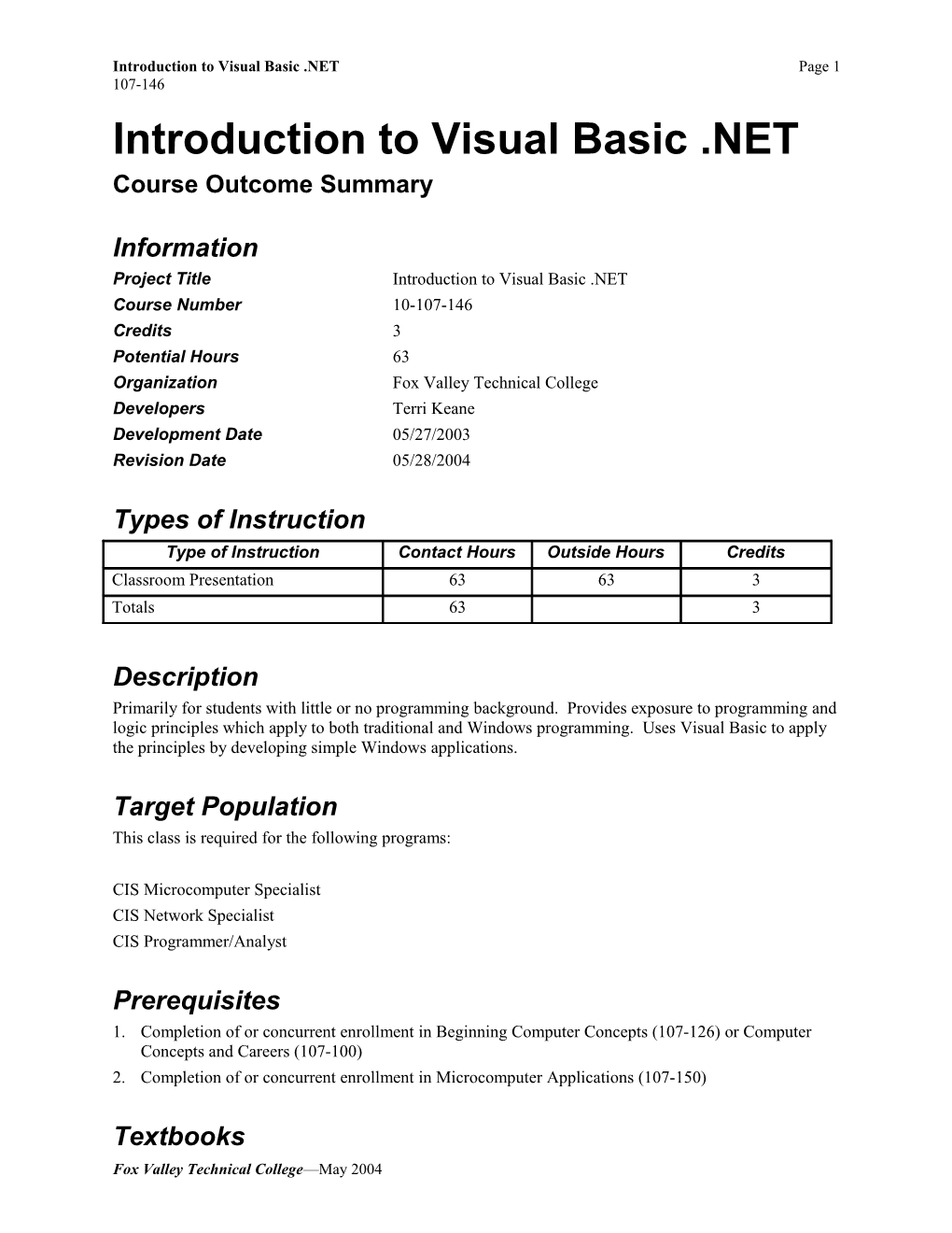 Introduction to Visual Basic