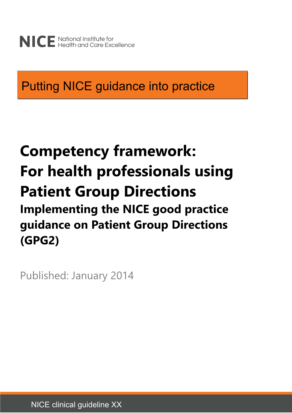 For Health Professionals Using Patient Group Directions