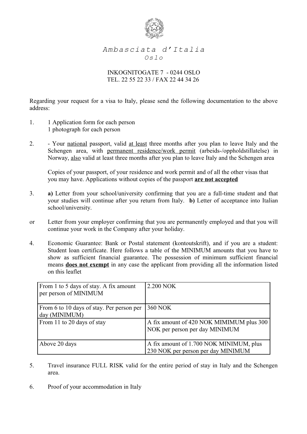 How to Submit the Visa Application Form