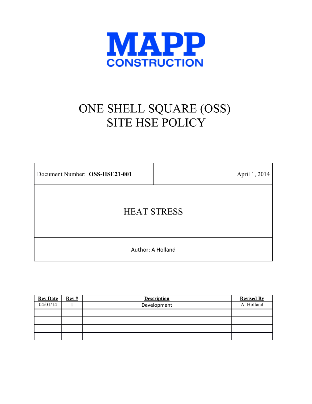 One Shell Square (Oss)