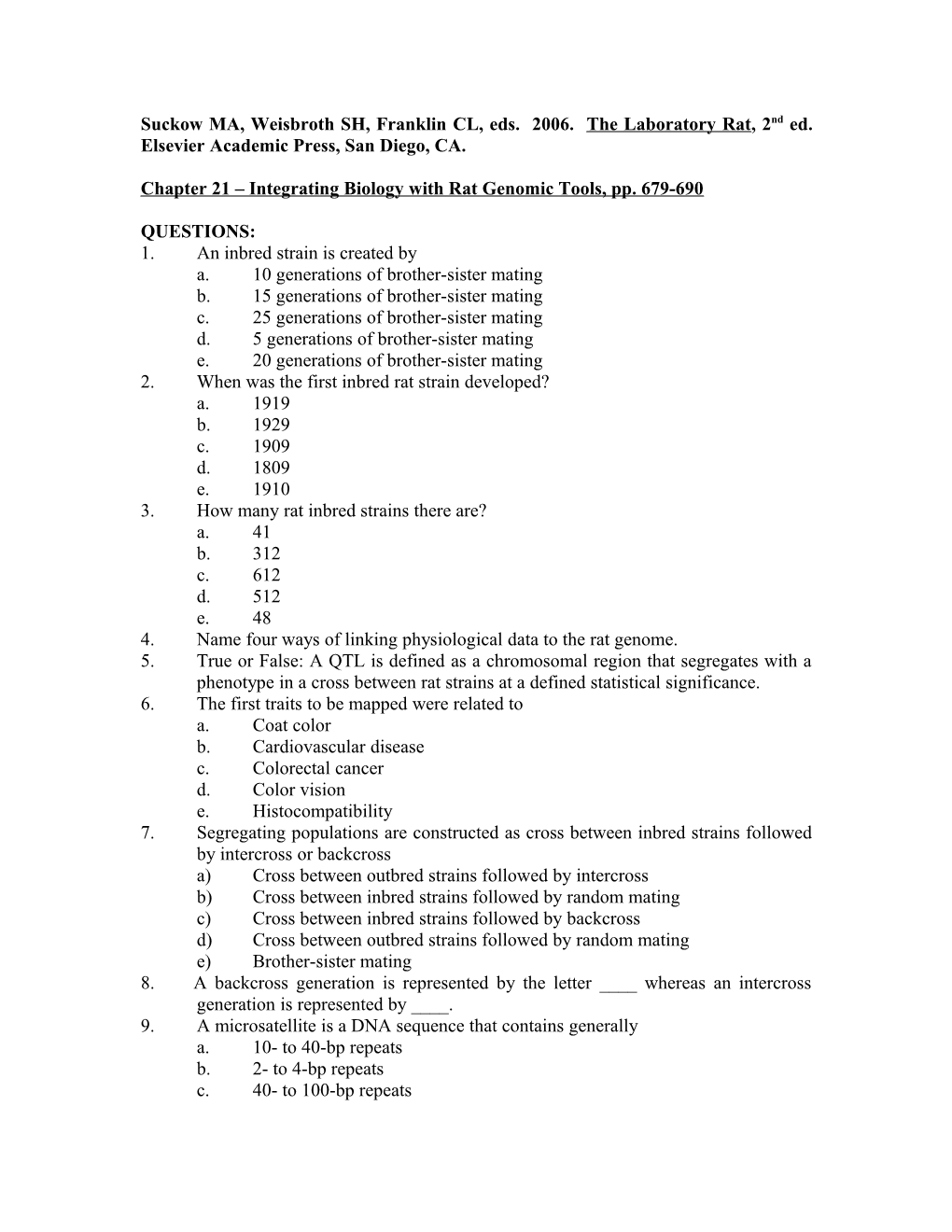 Chapter 21 Integrating Biology with Rat Genomic Tools, Pp. 679-690