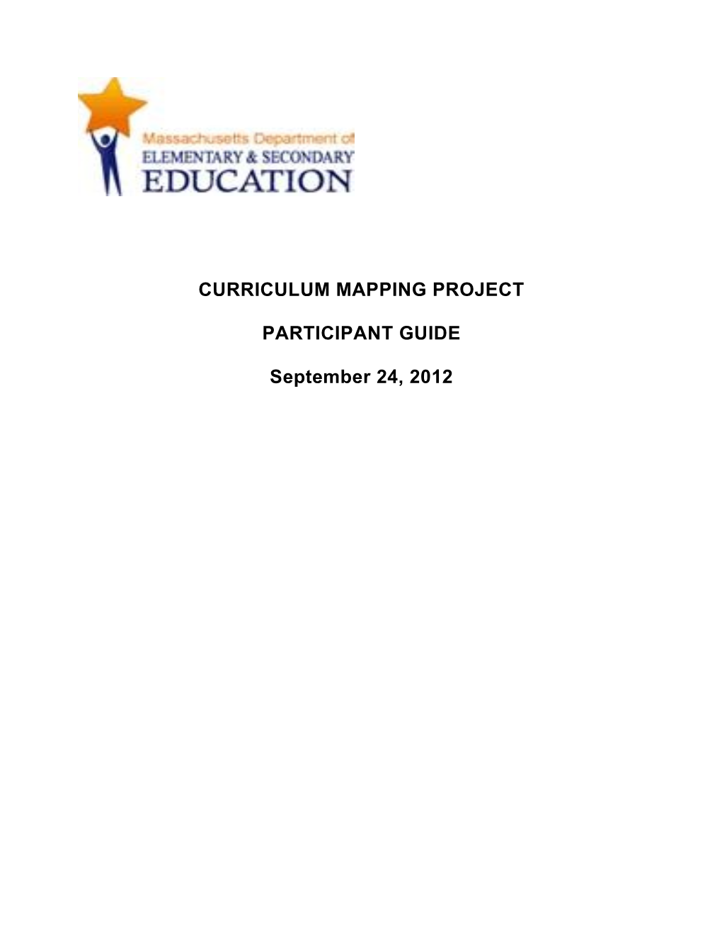 Model Curriculum Map Project Participant Guide Resource