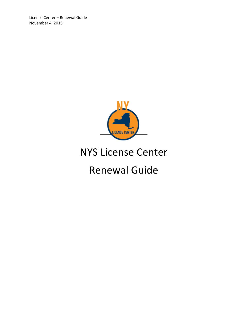License Center Renewal Guide