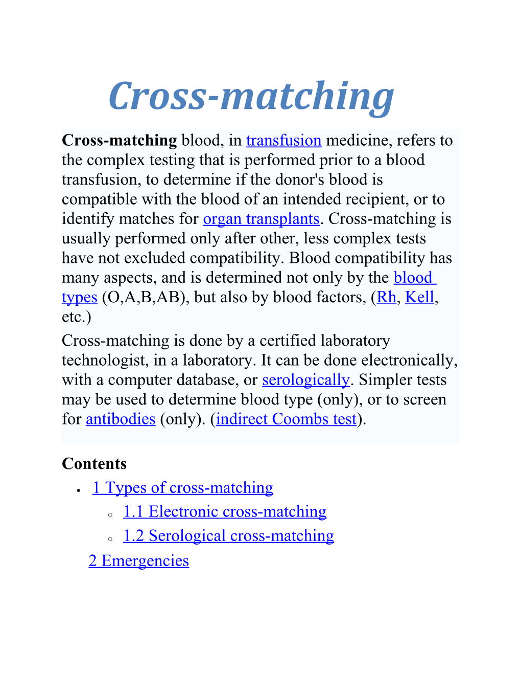 Cross-Matching