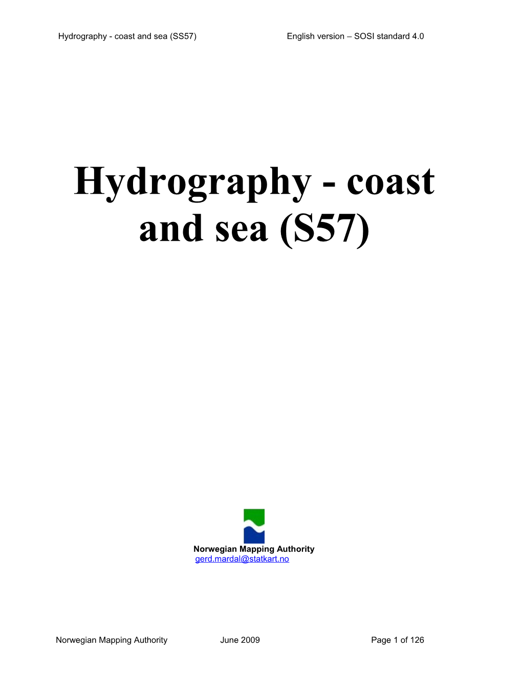 Hydrography - Coast and Sea (S57)