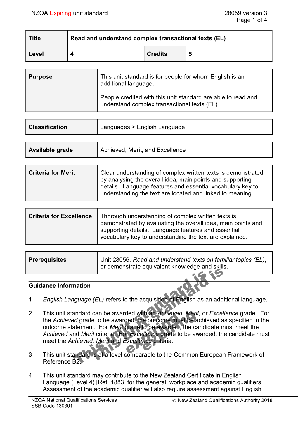 28059 Read and Understand Complex Transactional Texts (EL)