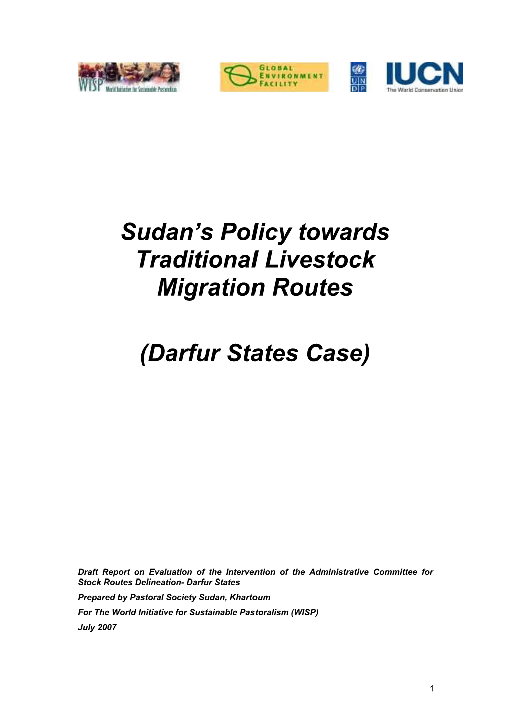 Background to the Sudan Policy Study