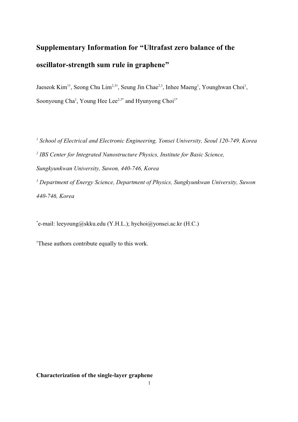 Supplementary Information for Ultrafast Zero Balance of the Oscillator-Strength Sum Rule