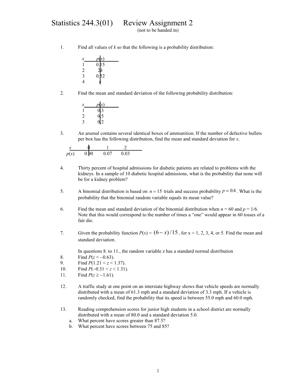 Chapter 6: Normal Probability Distributions