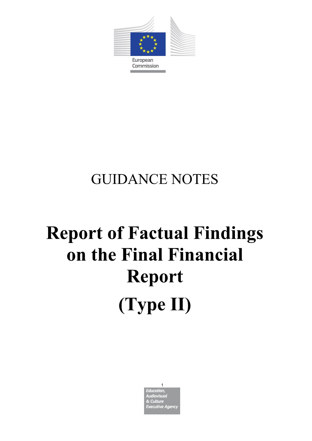 Report of Factual Findings on the Final Financial Report