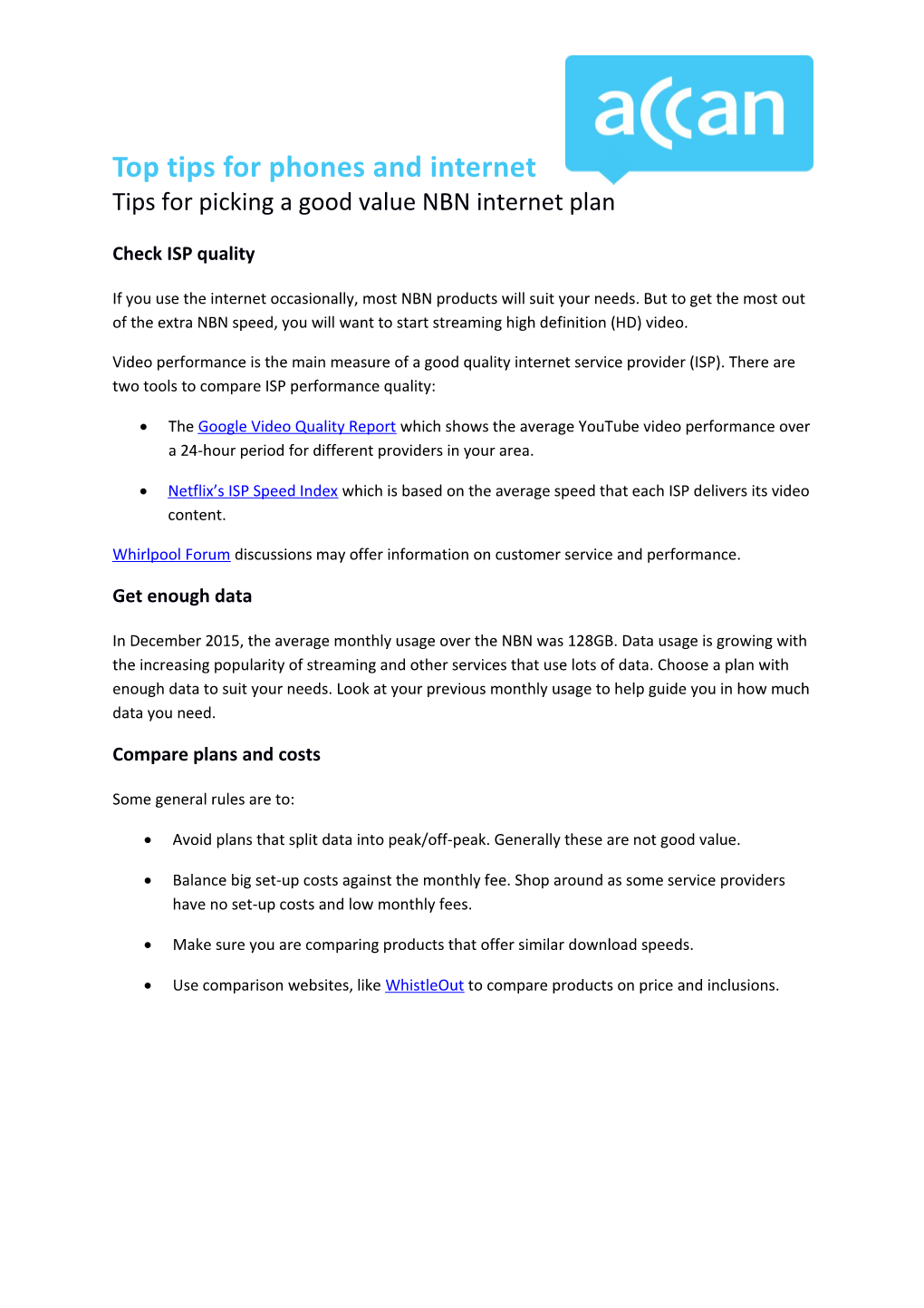 Tips for Picking a Good Value NBN Internet Plan
