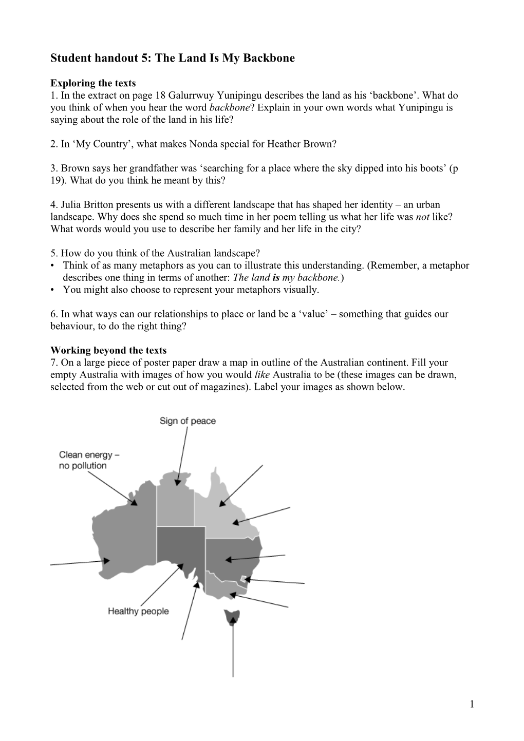 Student Handout 1: Introductory Activity