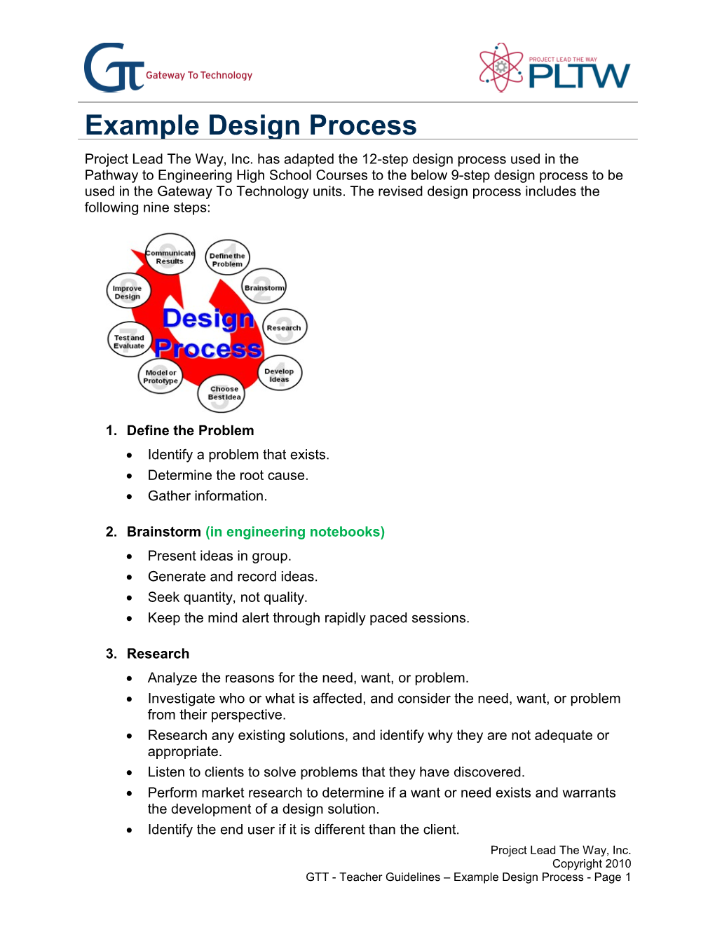 Example Design Process