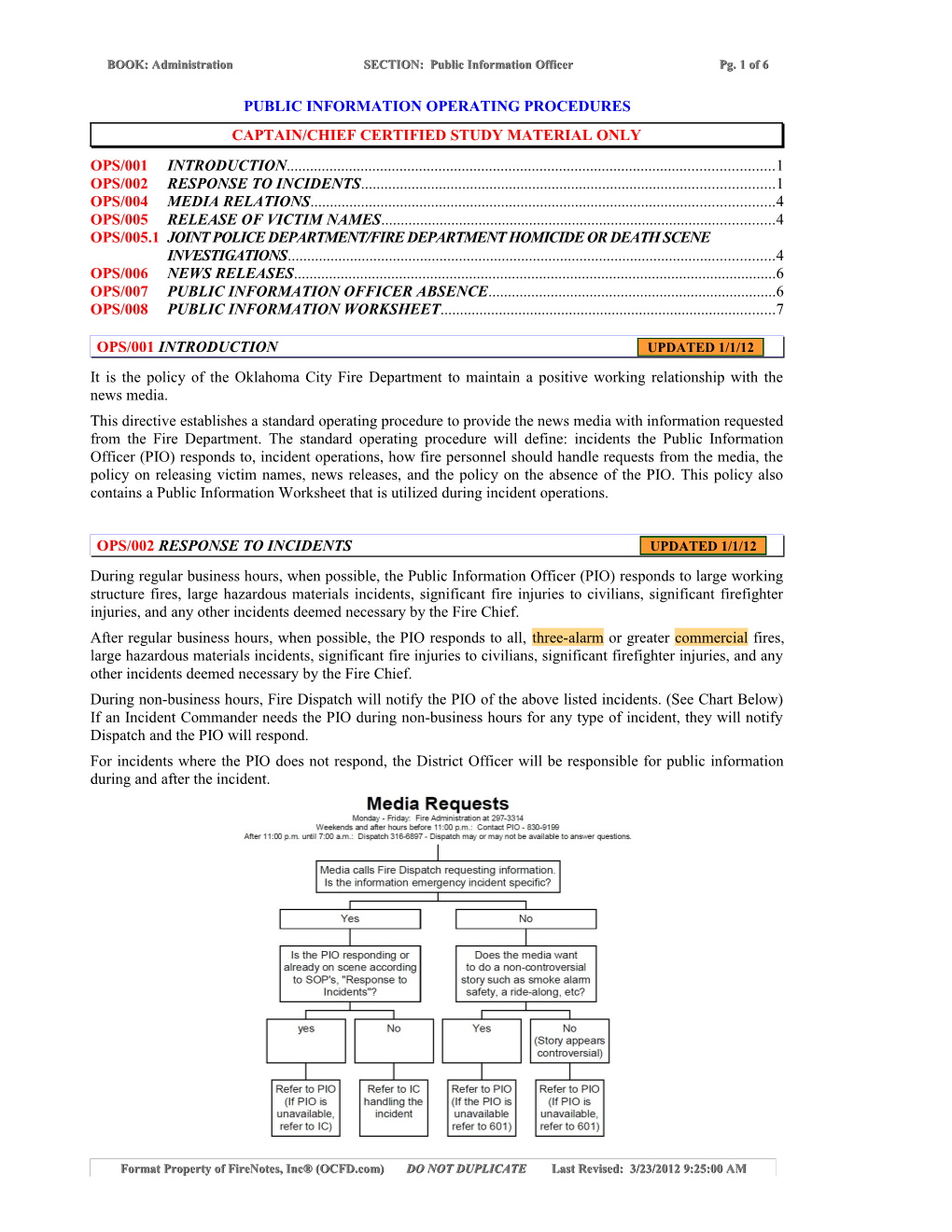 Public Information Officer (CPT)